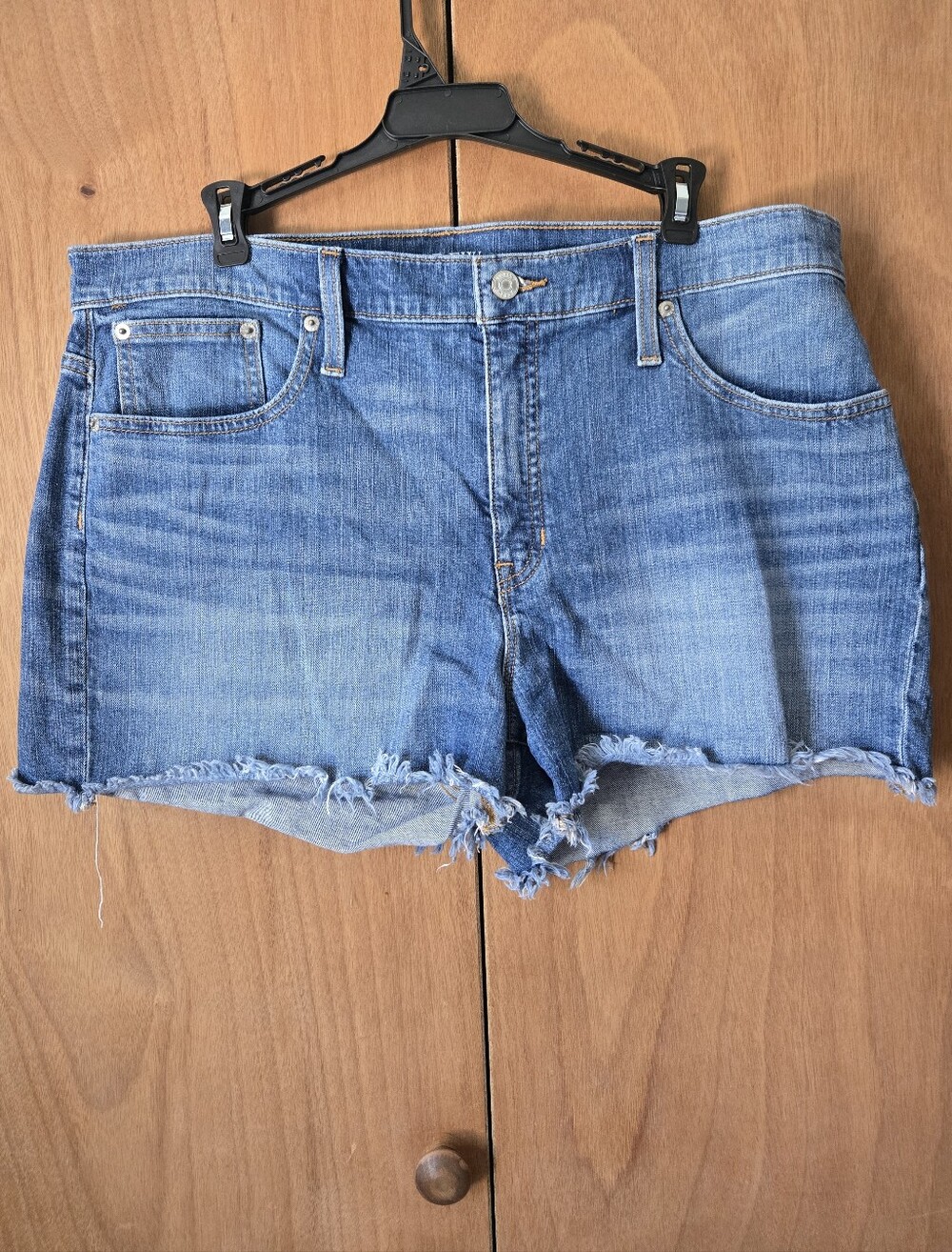 J. Crew Light Blue Distressed Denim Cutoff Shorts